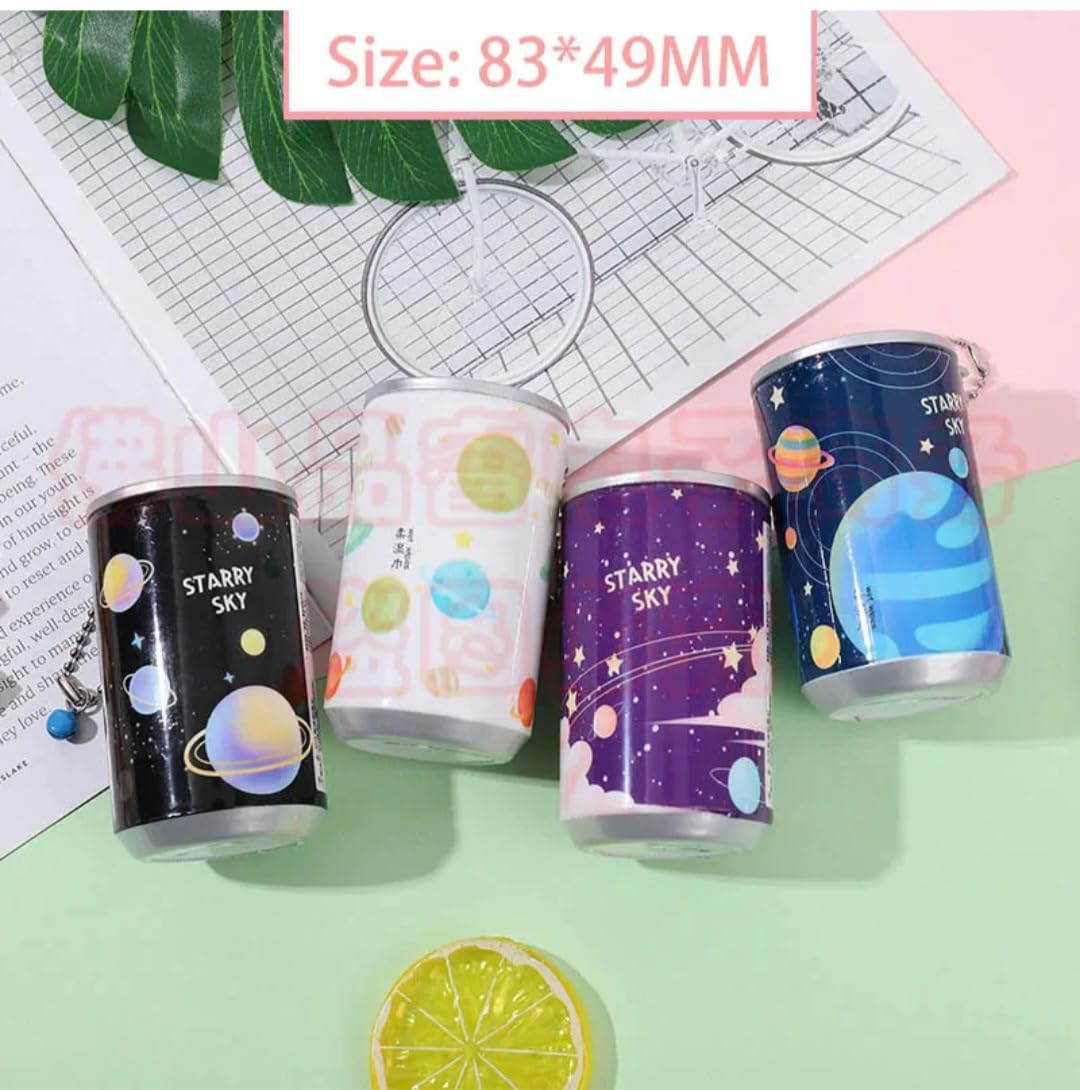Woopy: Cute Themed Wet Wipes in a Can with Keychain – Portable & Refreshing (Set of 2, 30-Piece Each)