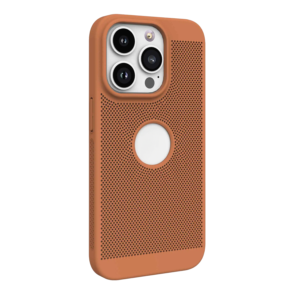 Heat dissipation iPhone Back Cover With Apple Brand Showoff