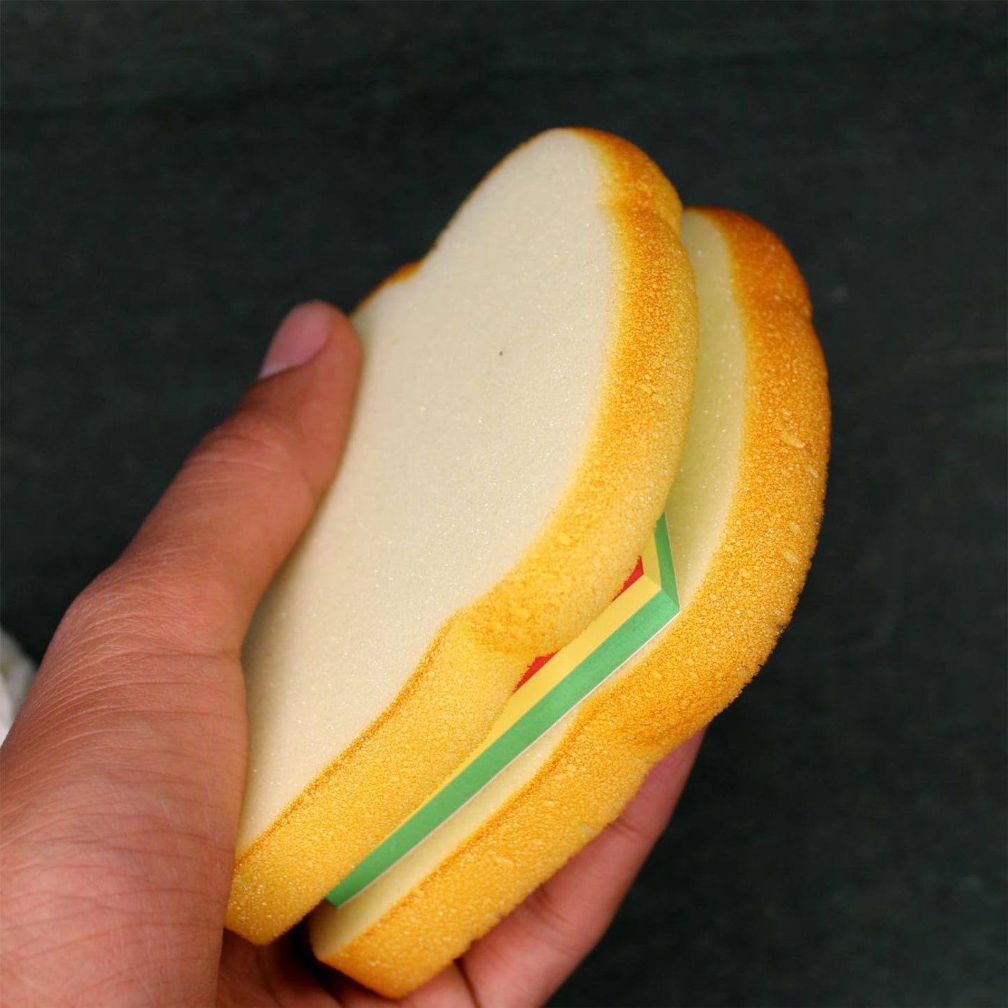 SandwichPad: Bread Sandwich-Shaped Memo Pad with Pocket-Size Design & Lipstick Pen for Fun Note-Taking