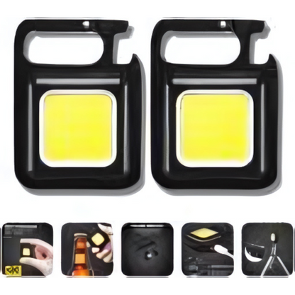 Lumi: Magnetic Keychain Mini LED Torch with Hook, Type-C port, Bottle Opener & Kickstand