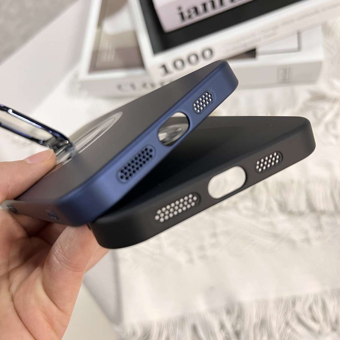 iPhone 15 Back Cover With MagSafe Charging and Camera Protection Stand