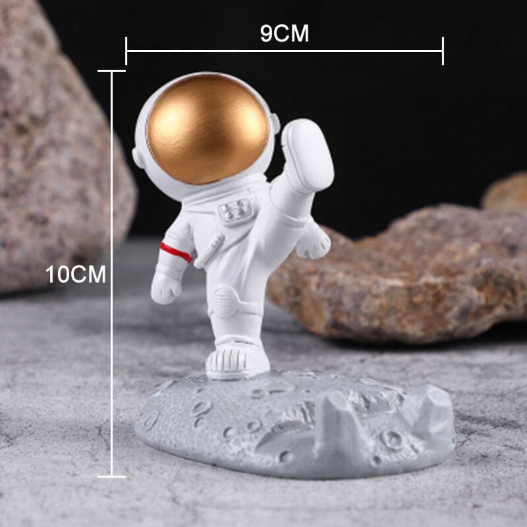 NovaNaut: Creative Astronaut-Themed Mobile Stand with Sturdy Spaceman Design for Desk & Office Use