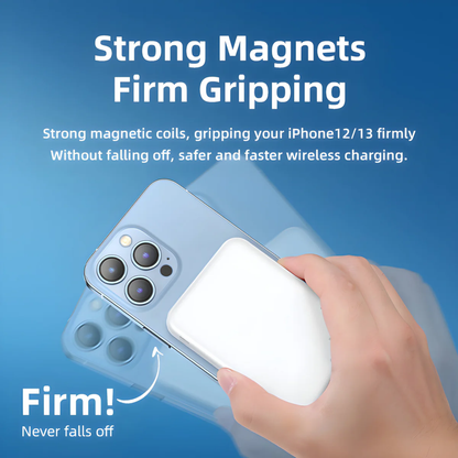 MagQ: 10000mAh MagSafe Wireless Power Bank with 15W Wireless Charging, Slim Magnetic Battery Pack for iPhone & Android