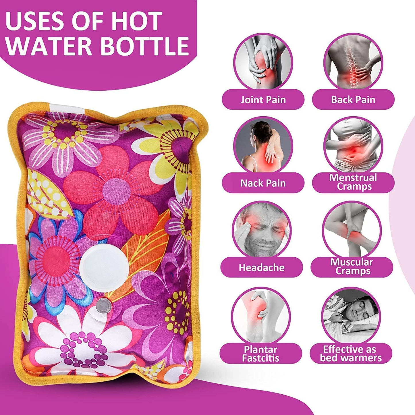 Cozy: Reusable Electric Heating Pad for Winters, Pain Relief & Muscle Relaxation with Charging Cord