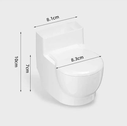 Relief: WC-Shaped Multi-Function Ashtray with Storage & Built-In Holder for Home, Office & Outdoor Use