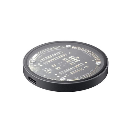 SlimQi: Super Slim Wireless Charging Pad Fast Qi Wireless Charger with Super Strong Magnets, Tempered Glass & Futuristic Design