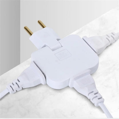 FlexiPlug: 2Pcs — 3-in-1 Foldable Multiplug Adapter with 180° Rotation & Slim Design for Cramped Spaces, Travel, Desk & Daily Use