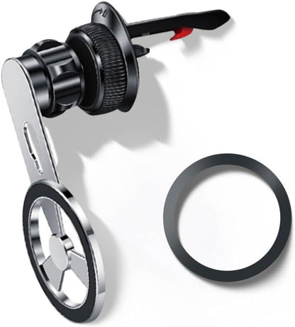 SuperMag: 360° Rotatable MagSafe Air Vent Phone Holder with Strong Magnetic Grip & Multi-Angle Adjustability