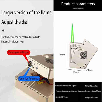 Flicky: Windproof Refillable Jet Flame Lighter with Adjustable Flame, Metal Body & Keychain for Travel & Camping