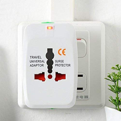 PluGo: Universal Travel Adapter with USB, All-in-One International Plug Adapter for Charging & Appliances Compact Worldwide Adapter for Travel