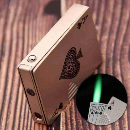 Flicky: Windproof Refillable Jet Flame Lighter with Adjustable Flame, Metal Body & Keychain for Travel & Camping