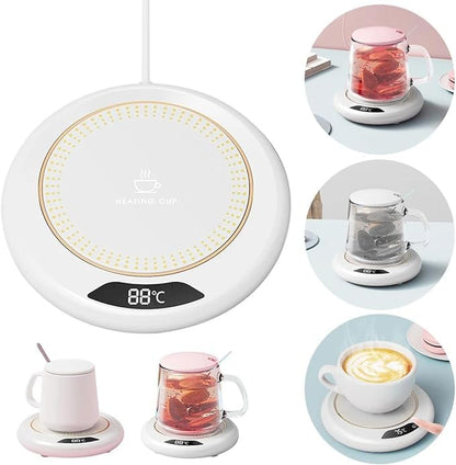 Warmy: USB-Powered Coffee Mug Warmer with LCD Display for Keeping Your Beverages Hot & Ready