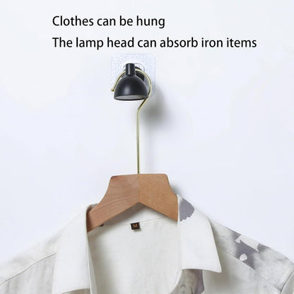 Lampu: Magnetic Magic Keychain Holder with Decorative Wall Lamp Shape, Wall Hook with strong Self-Adhesive, for Keys, Coats & Entryway Organization