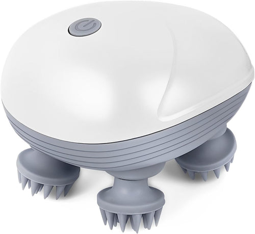 Relivo: Portable 3-Speed Scalp Massager with 96 Kneading Nodes, Handheld Head Massager for Relaxation, Stress Relief & Hair Growth Support