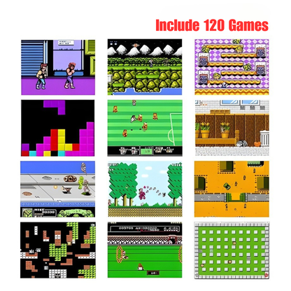 RetroJoy: Mini Arcade Handheld Console with 120 Built-in Games, Portable Retro Gaming Machine with Colour Screen, Lightweight Design & Instant Play for Kids & Adults