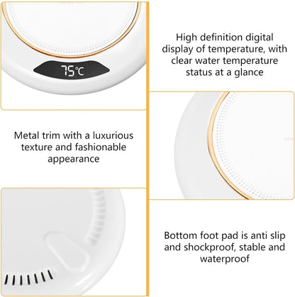 Warmy: USB-Powered Coffee Mug Warmer with LCD Display for Keeping Your Beverages Hot & Ready