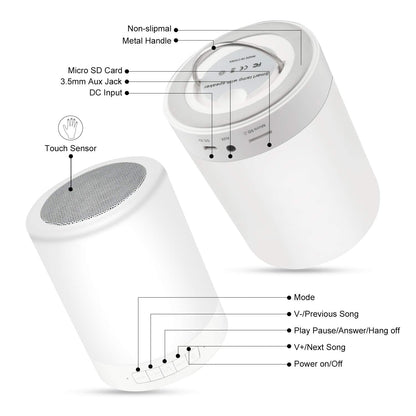 Zuno: Wireless Bluetooth Speaker Lamp with RGB Light – For Bedroom, Desk Setup & Gifting