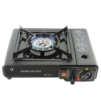 Campy: Portable Camping Gas Stove with Compact Burner & Carrying Case – Outdoor Cooking Gear for Trekking, Hiking, Picnics & Backpack Travel