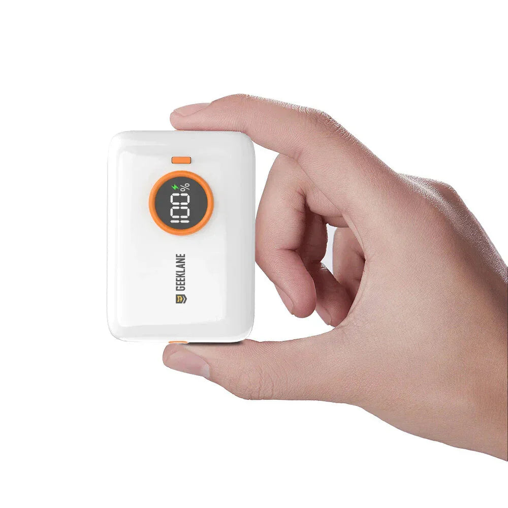 DEX: Palm Sized 10,000mAh Ultra-Compact Power Bank with 22.5W Super Fast Charging, PD & QC, Type-C Input/Output with Pocket-Friendly Design