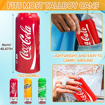 Boozie: 2Pc Silicone Beer Can Sleeves with Insulation, Soda for 550ML Cans – Looks Like Regular Soda Can | Hide Alcoholic Beverage Easily | Cola & Monster (2Pc Random)