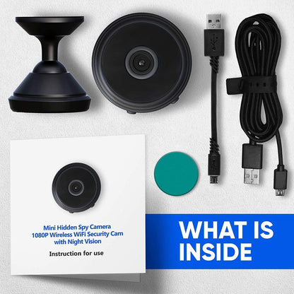 iSpy: Rechargeable Wi-Fi CCTV Live Camera with 1080P HD, Night Vision, Motion Detection & 128GB Storage Support