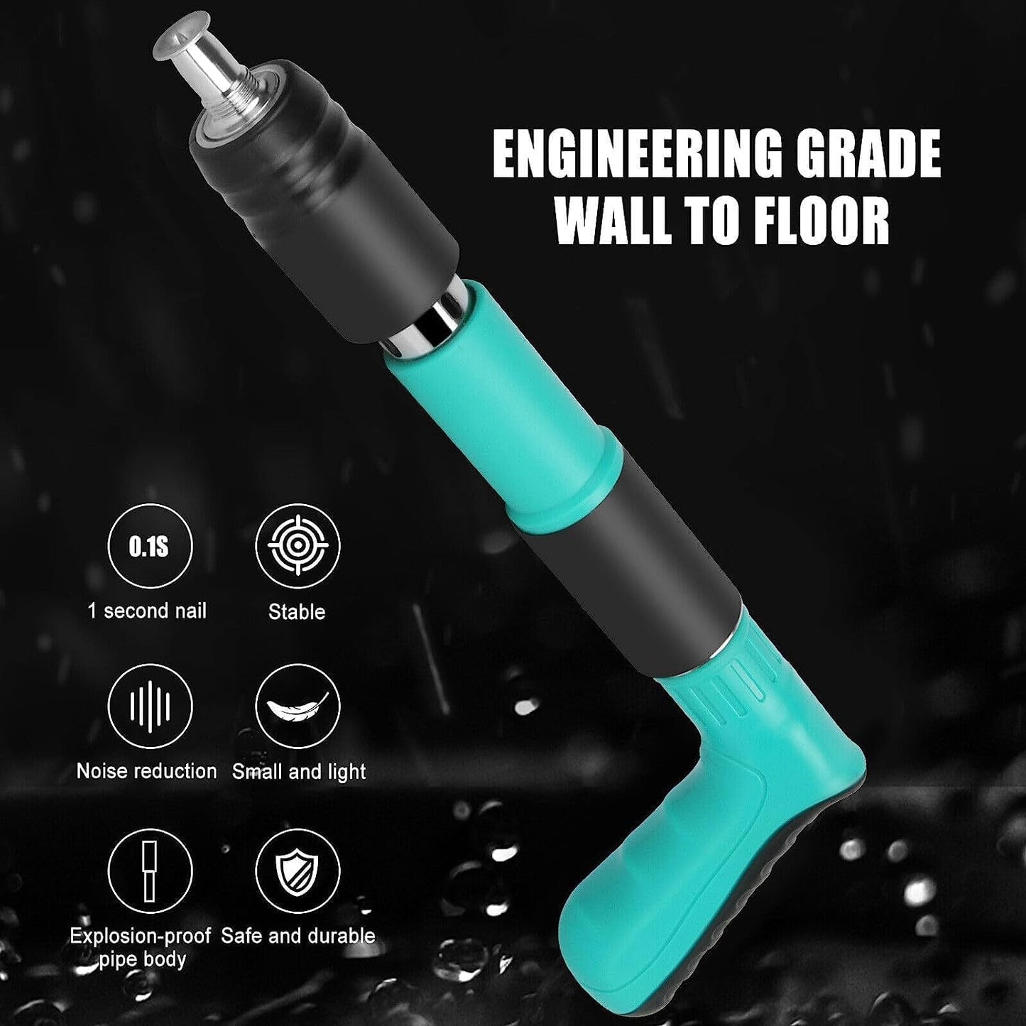 Shooter: Adjustable Manual Concrete Nail Gun for Wall Fixing, Woodworking & Portable Nail Shooting