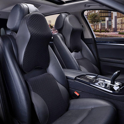 RoadEase: Ultra-Soft Memory Foam Car Neck Pillow with Ergonomic Support & Washable Velvet Cover for Comfortable Rides