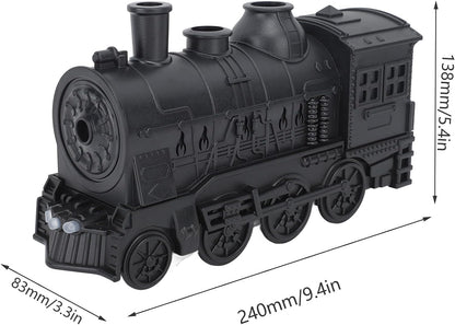 Mystiq: Train-Shaped Aroma Diffuser & Humidifier, 300ml, Flame Light, 2 Mist Modes, Auto Off – Perfect for Home, Office & Festive Decor.