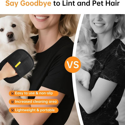 FurFree: Pack of 2 Reusable Electrostatic Pet Hair Removal Glove for Furniture, Carpets, Clothing & Car Seats