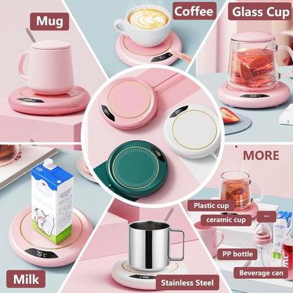 Warmy: USB-Powered Coffee Mug Warmer with LCD Display for Keeping Your Beverages Hot & Ready
