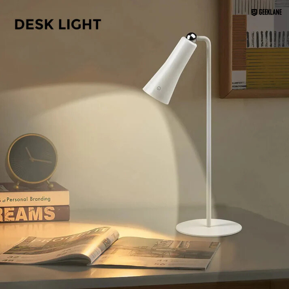 Magneto: Premium Versatile Magnetic LED Lamp with 3 Attachments, Adjustable Brightness & USB-C Rechargeable Battery