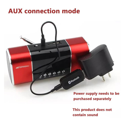 BluSync: Bluetooth Audio Receiver Adapter for Car Head Unit, Wired Speakers & AUX Devices, Wireless 3.5mm AUX Receiver
