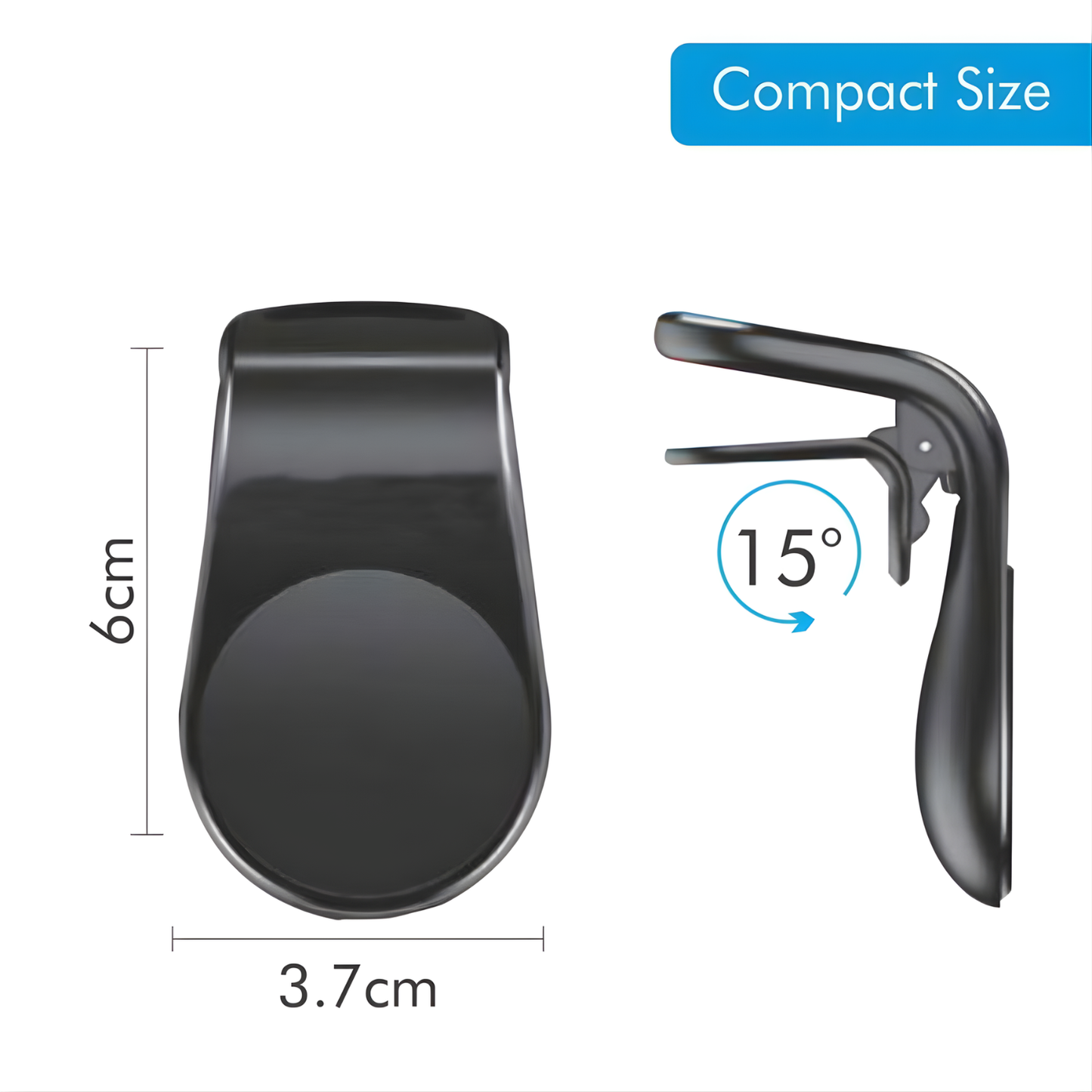 Maglo: Magnetic Universal Car Phone Mount, Strong Magnet Mobile Holder with Secure Grip & Easy Installation for All Smartphones