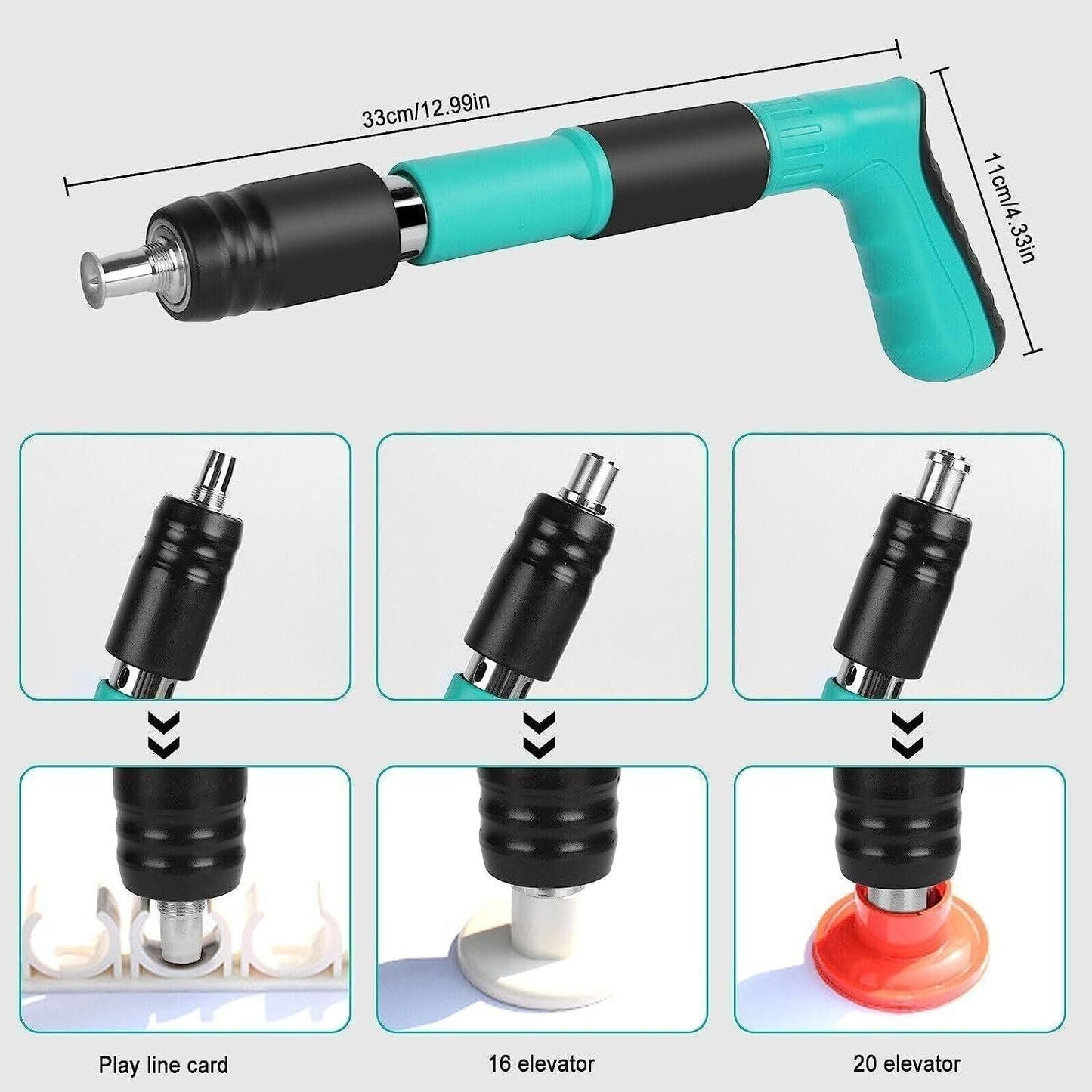 Shooter: Adjustable Manual Concrete Nail Gun for Wall Fixing, Woodworking & Portable Nail Shooting