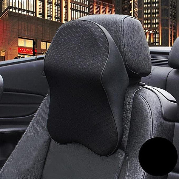 RoadEase: Ultra-Soft Memory Foam Car Neck Pillow with Ergonomic Support & Washable Velvet Cover for Comfortable Rides