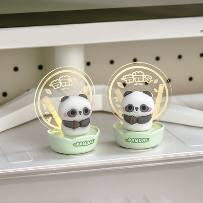 Bamboo: Panda LED Night Light with Rechargeable Battery, Soft Ambient Glow & Touch Control, Cute Bedside Lamp for Kids' Room & Nursery Décor