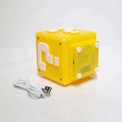 1UP: Sound Enabled Question Block Arcade LED Lamp Night Light for Gamers