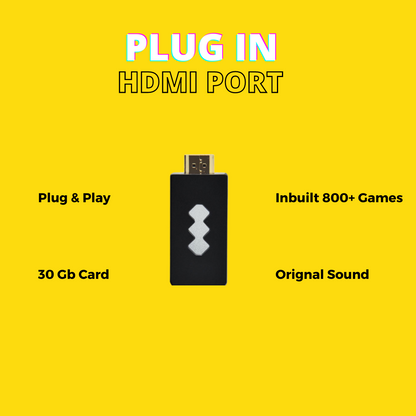 RetroTV: Ultimate 90s HDMI Retro Game Stick with Plug & Play Wireless HD 1080p Gaming for Up to 2 Players