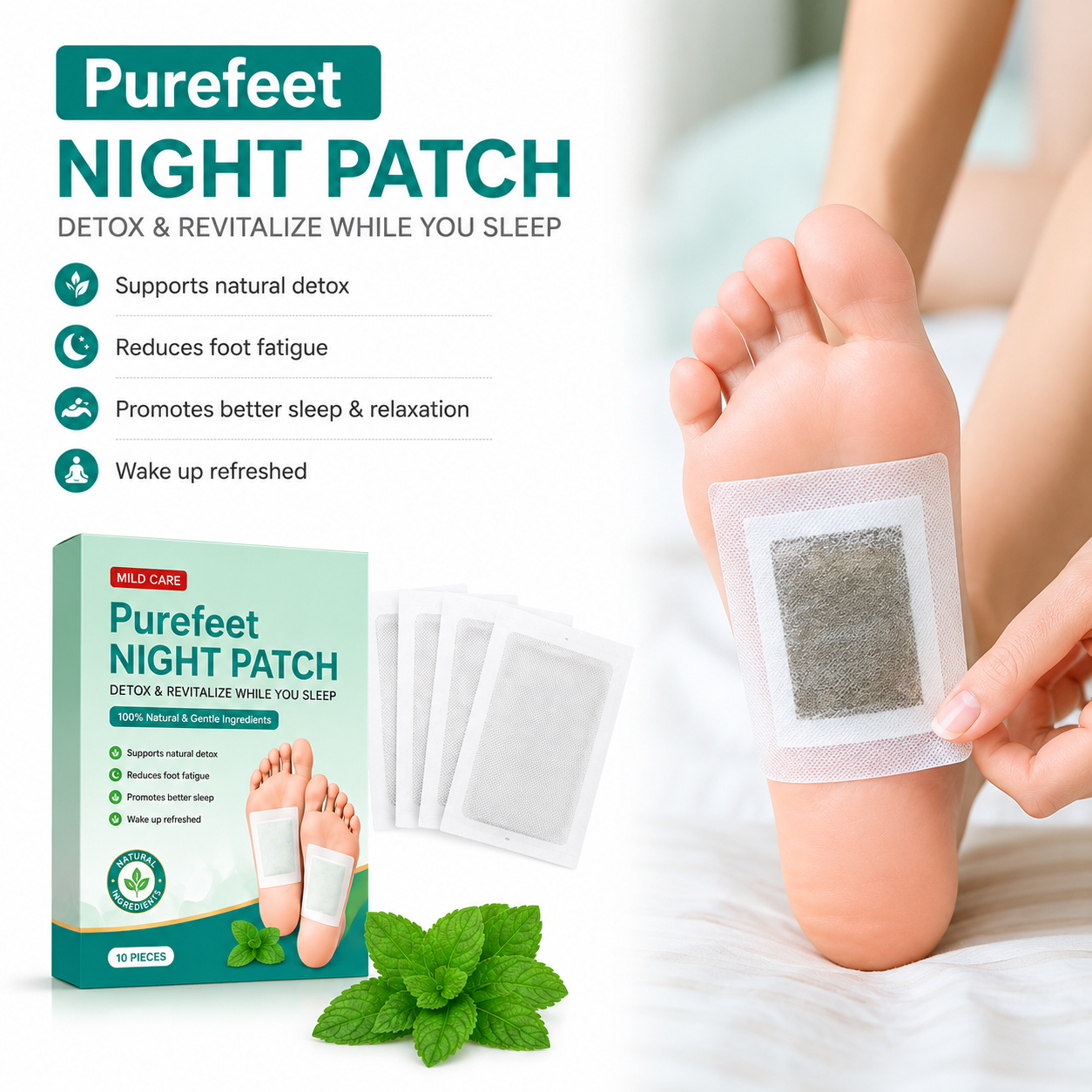 Purefeet Detox Foot Patches (Pack of 10) BUY 1 GET 1 FREE