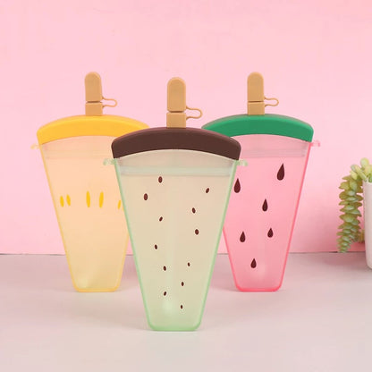 FruitChill: Aesthetic Watermelon Sipper Bottle with Straw & Adjustable Strap – Portable & BPA-Free for Travel & Daily Use