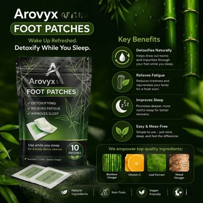 Arovyx Detox Foot Patches (Pack of 10) BUY 1 GET 1 FREE