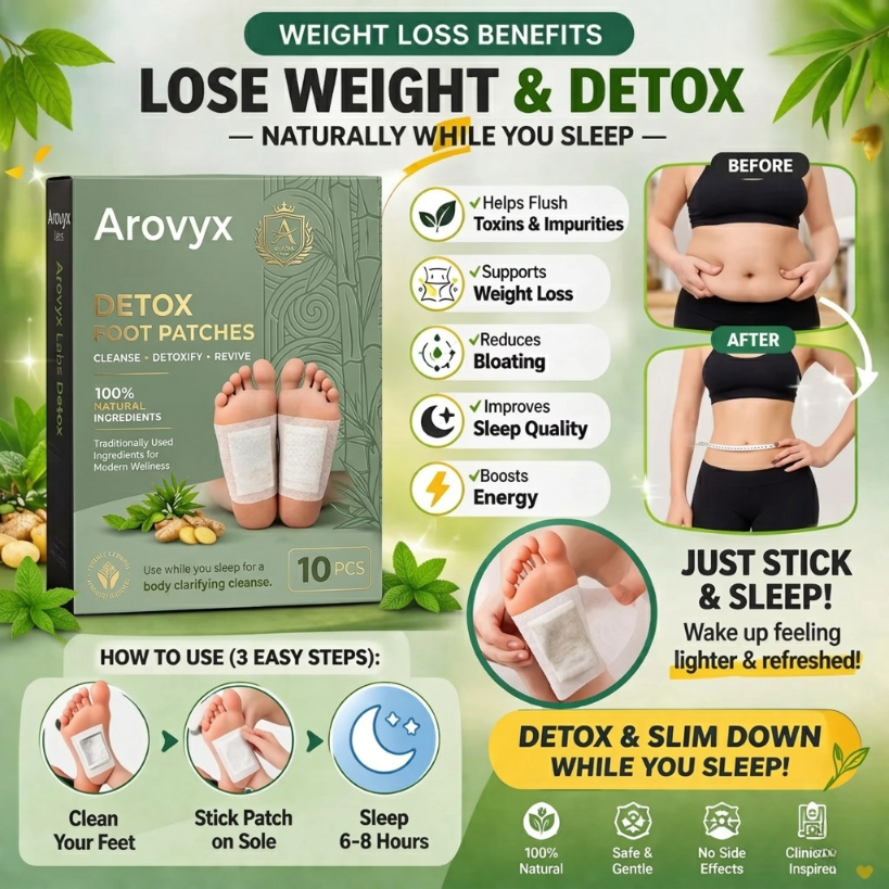 Arovyx Detox Foot Patches (Pack of 10) BUY 1 GET 1 FREE