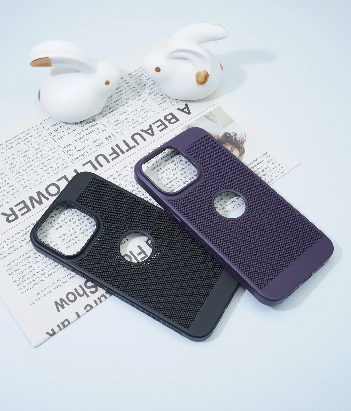 Heat dissipation iPhone Back Cover With Apple Brand Showoff
