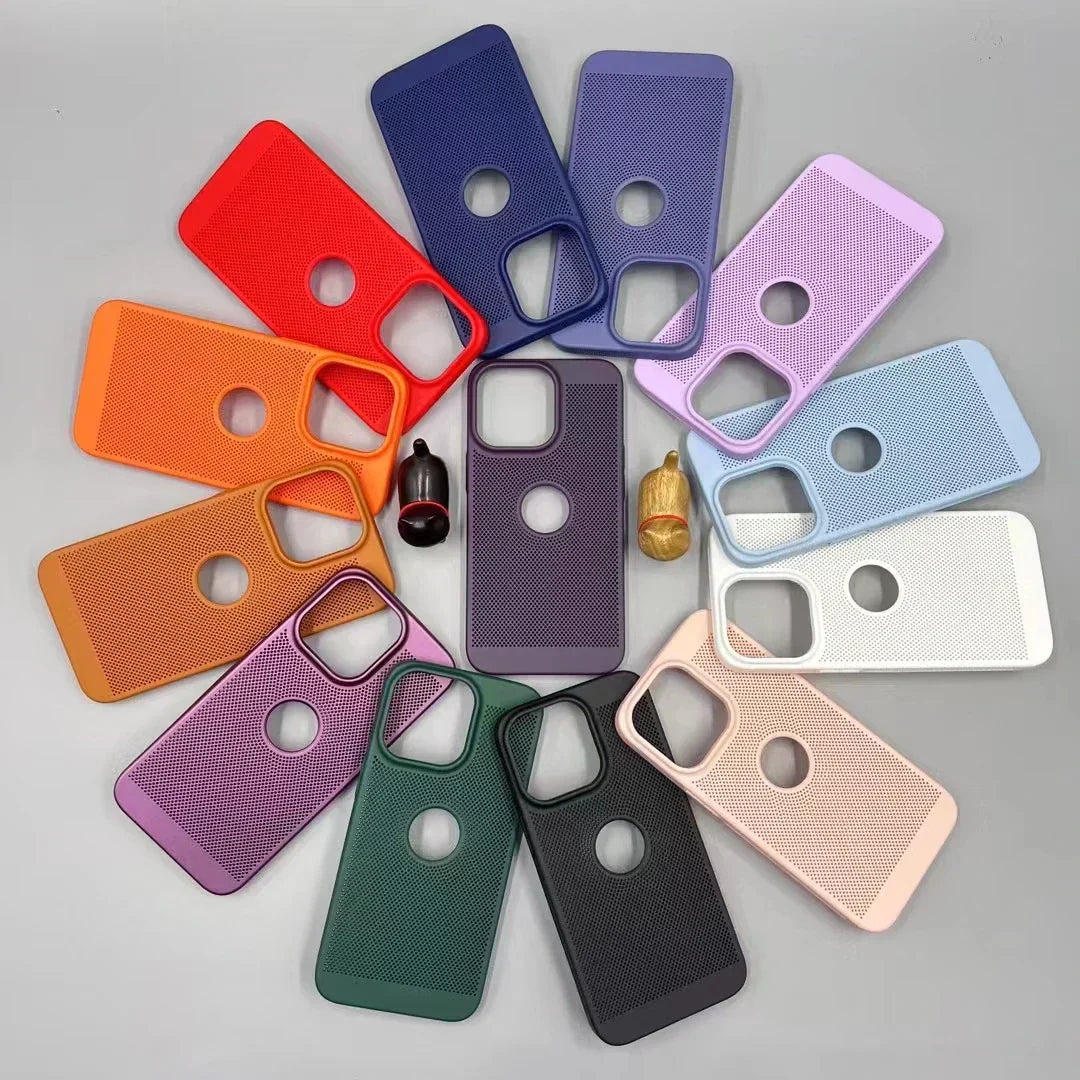 Heat dissipation iPhone Back Cover With Apple Brand Showoff