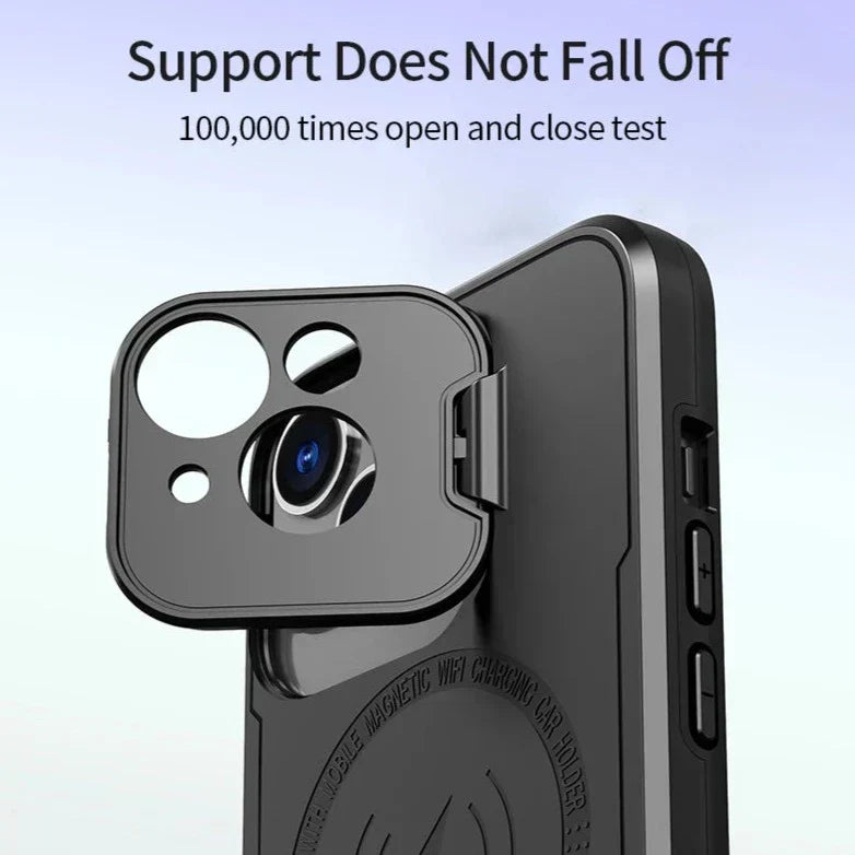 iPhone 14 MagSafe Case With Camera Protection Flip Kickstand