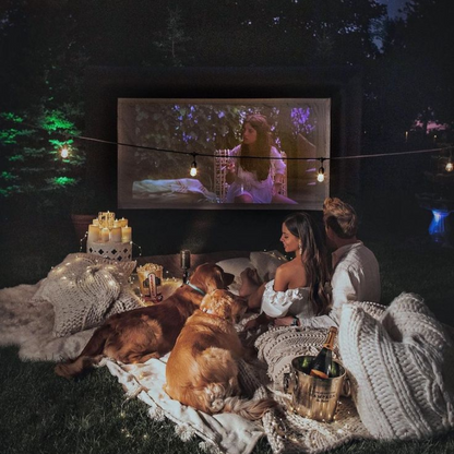 Zenith: Portable WiFi-Enabled HD Smart Projector with 4K Support, Built-in Apps (YouTube, Netflix, Prime), Rotatable Design & 100" Max Display