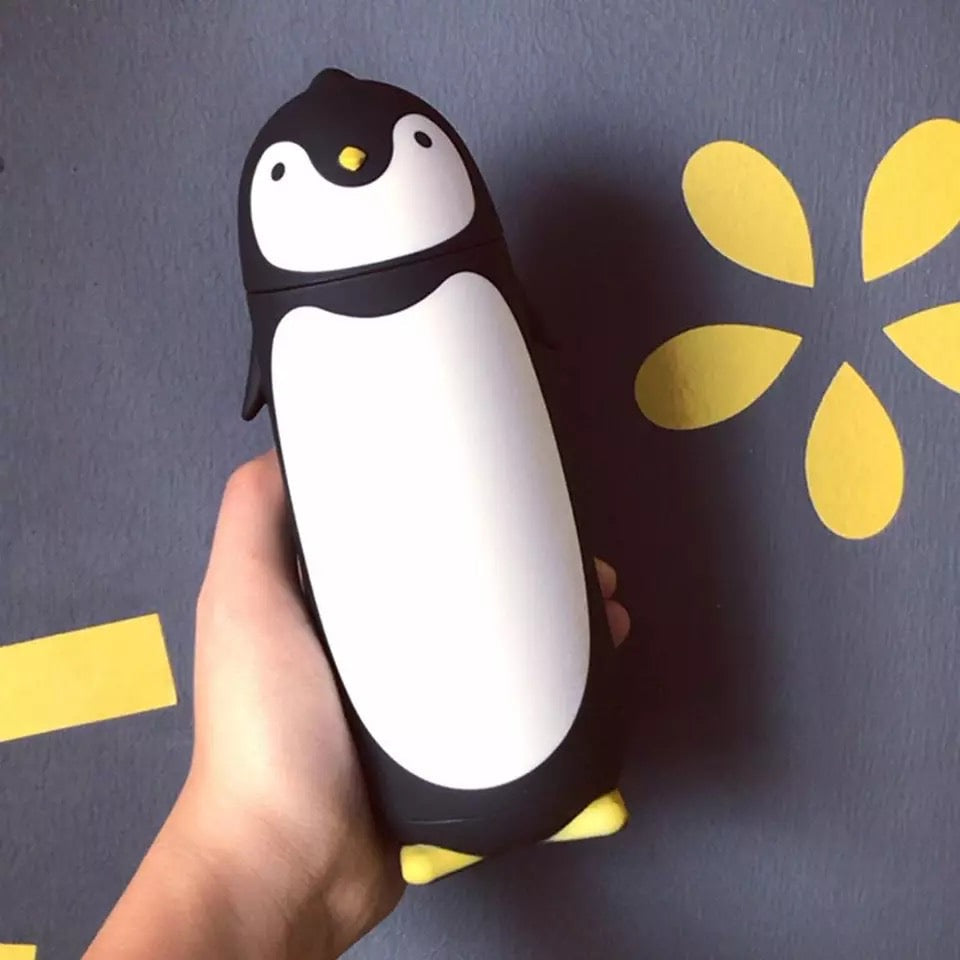 PengiSip: Adorable 300ml Penguin Thermos Bottle with Double-Walled Vacuum Insulation for Hot & Cold Drinks
