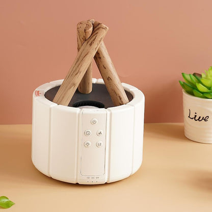 Ember: Cozy Bonfire Ultrasonic Humidifier & Aromatherapy Diffuser with Flame Effect & Ambient Night Light