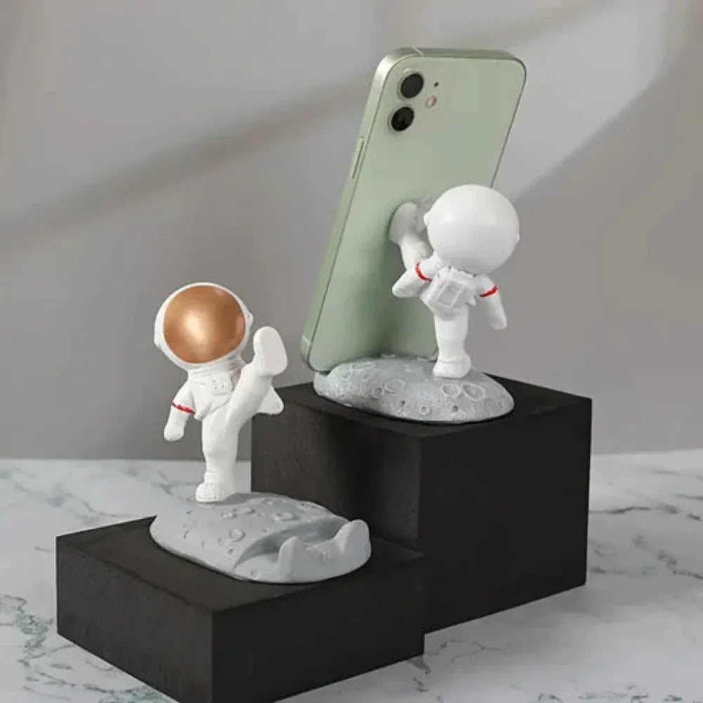 NovaNaut: Creative Astronaut-Themed Mobile Stand with Sturdy Spaceman Design for Desk & Office Use