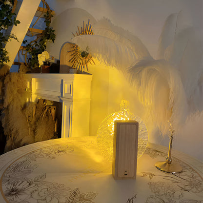 Wavi: Rotating Ripple Ambient Night Lamp with Water Wave Projection, Touch Control, Colour Changing Sunset Glow for Bedroom & Home Aesthetic Décor